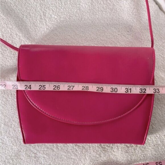 Vintage Pink Purse Clutch Cross Body Bag Shoulder Bag Handbag - Picture 13 of 14